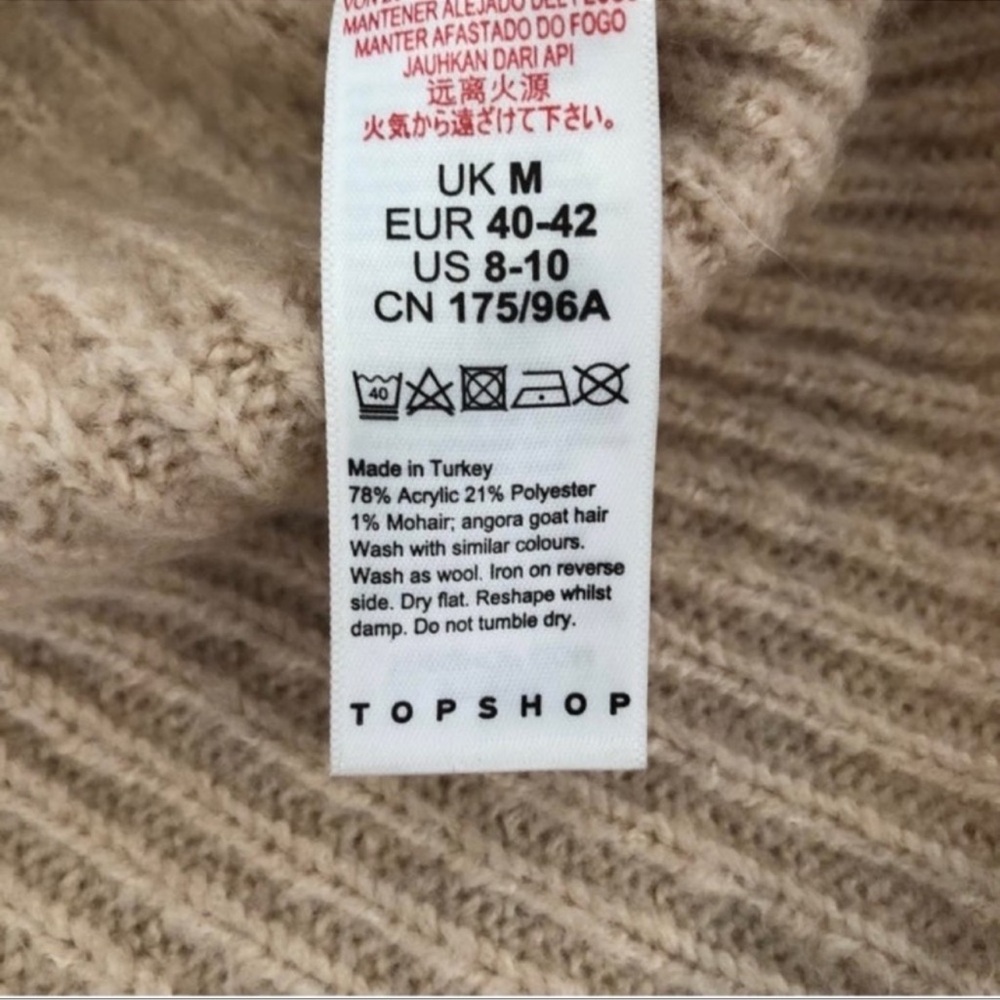 Topshop | Wide Ribbed Sweater NWT - Picture 6 of 7